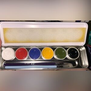 Kryolan SupraColor Makeup Pallet with Brushes New
